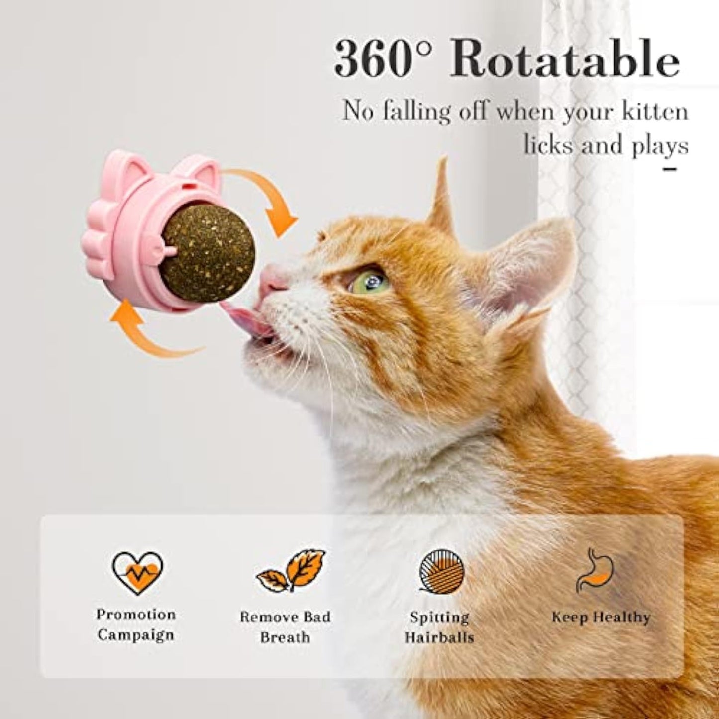 Catnip Balls, Catnip Ball For Cat, Catnip Balls That Stick On Wall, Catnip Toys For Healthy Kitty Teeth Cleaning, Safe Chew Toys, Cat Wall Treats, Catnip Balls For Cat Lick ( Blue, Green, Pink )