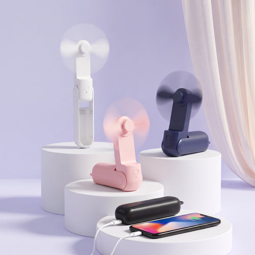 Refresh & Recharge: 2-in-1 Pocket Fan & Mobile Power Bank