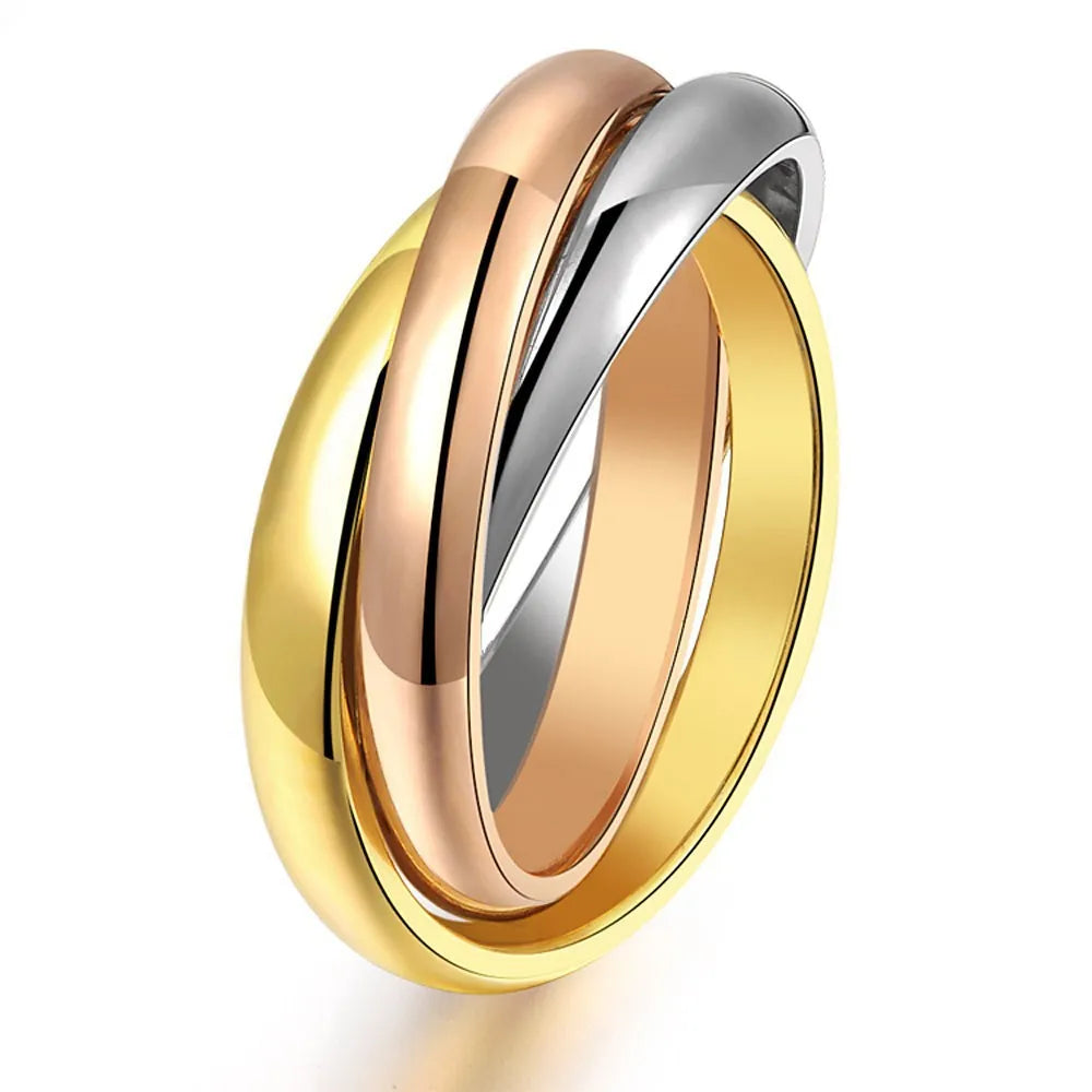 The Tri-Tone Harmony Interlinked Ring