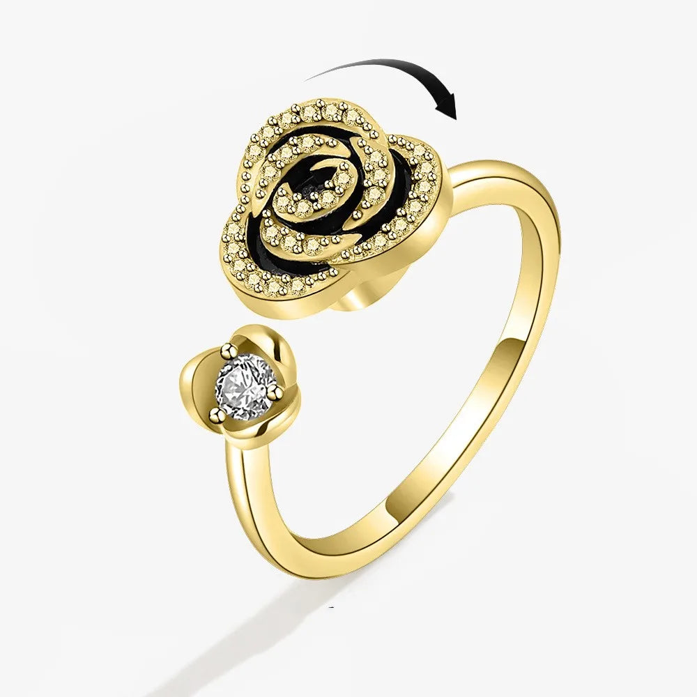 The Harmony Flower Kinetic Ring