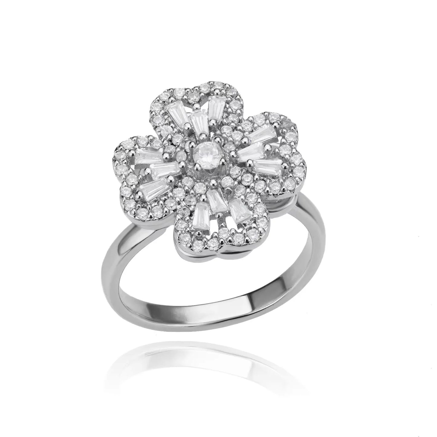 The Crystal Clover Kinetic Ring
