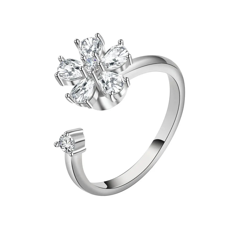 The Harmony Flower Kinetic Ring