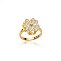 The Crystal Clover Kinetic Ring