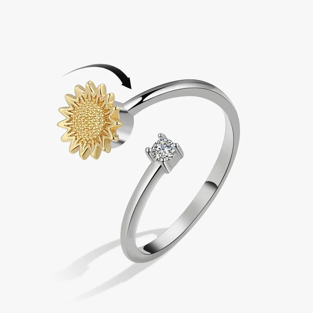 The Harmony Flower Kinetic Ring