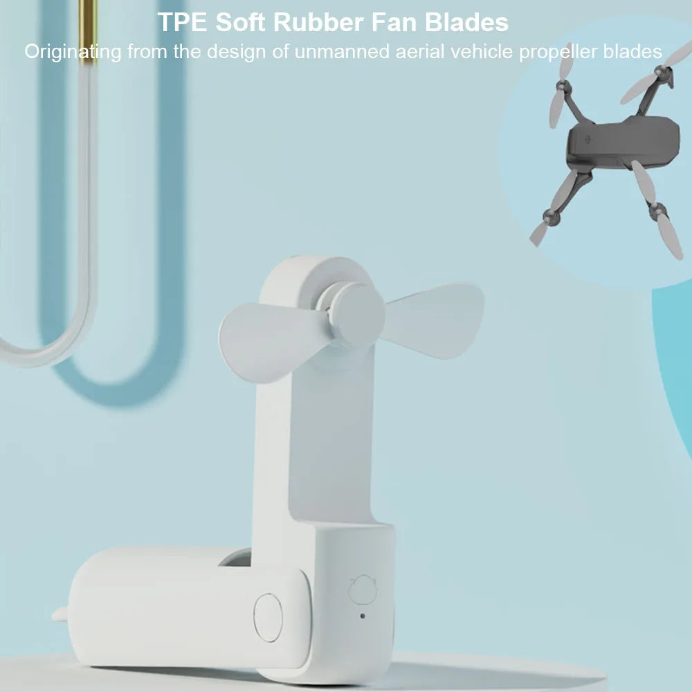 Refresh & Recharge: 2-in-1 Pocket Fan & Mobile Power Bank