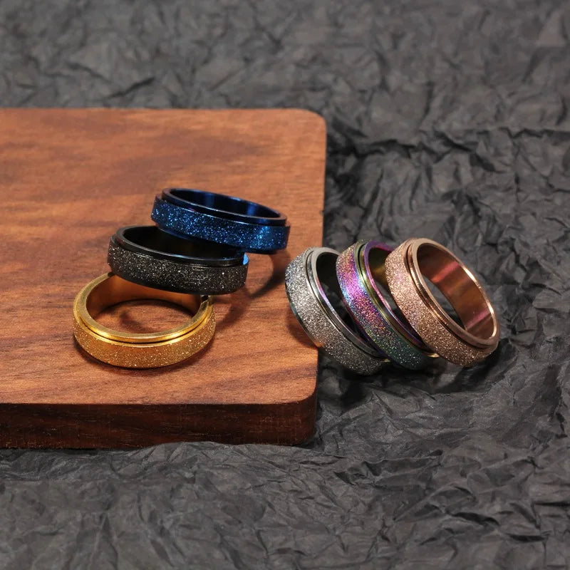 The Stardust Kinetic Band Rings