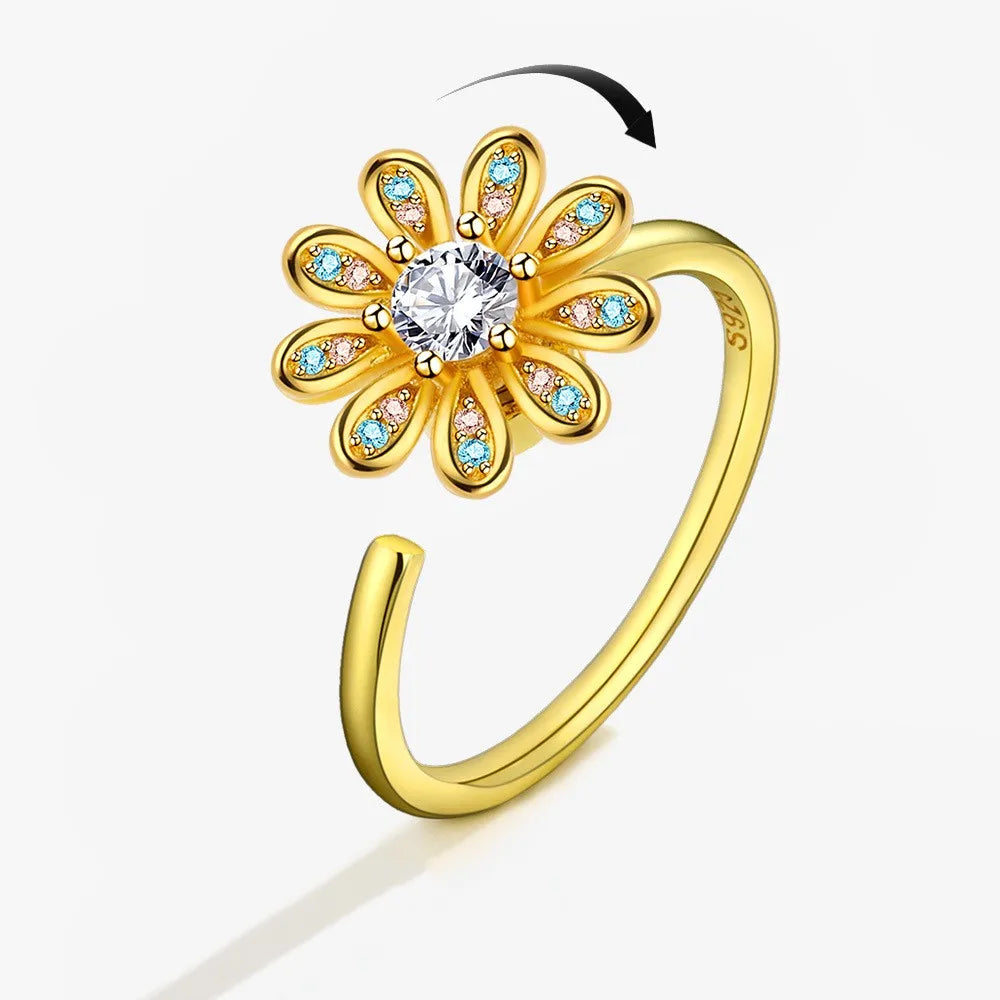 The Harmony Flower Kinetic Ring