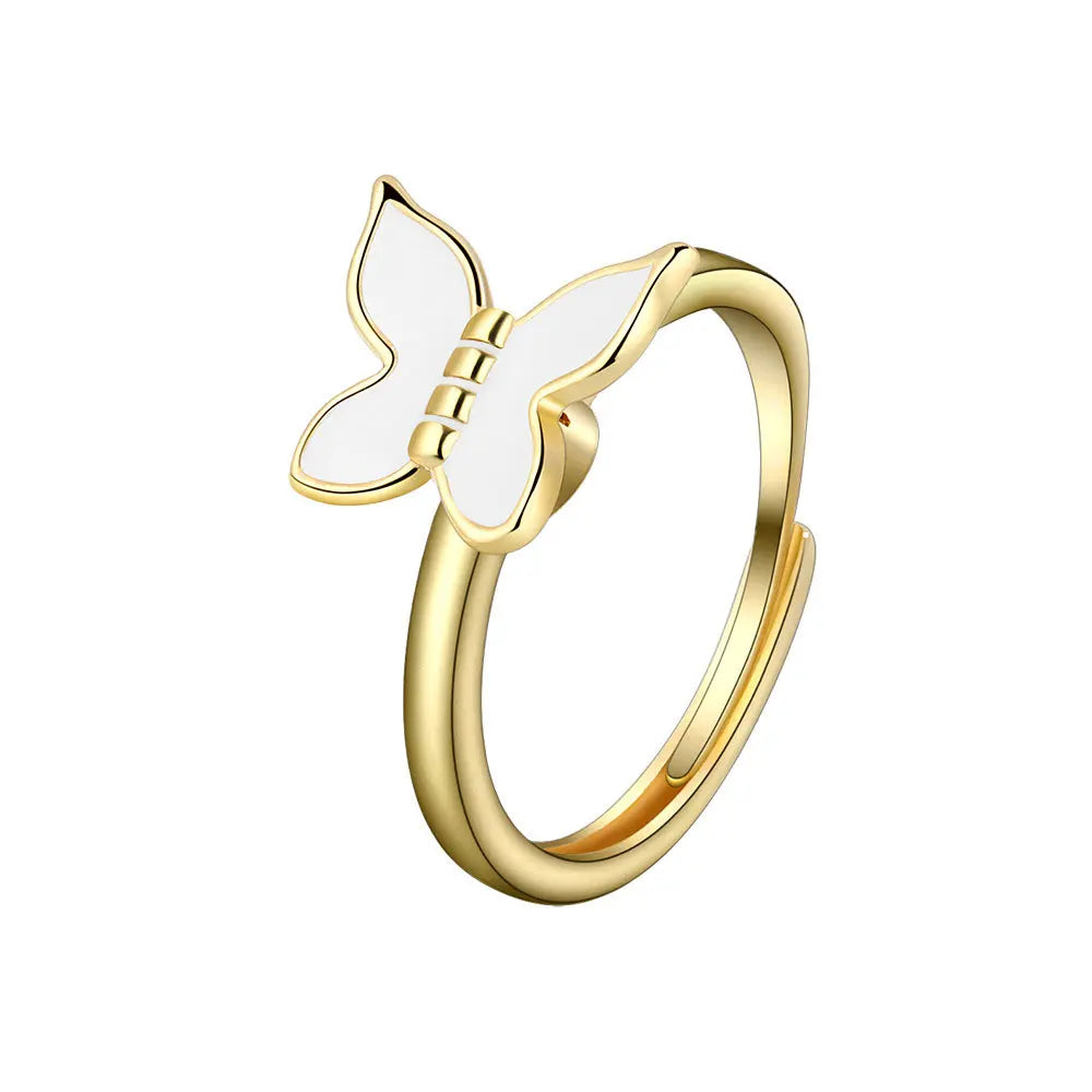 The Crystal Butterfly Kinetic Ring