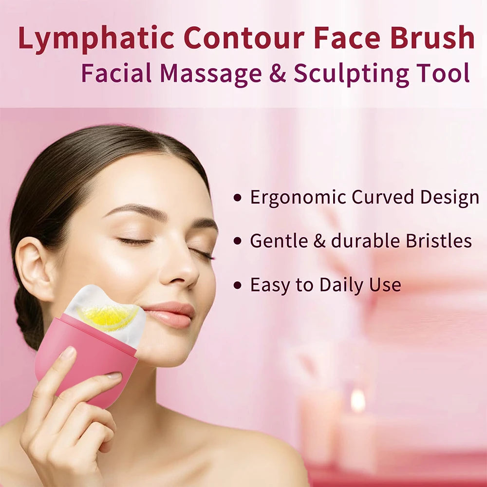 Ice Roller for Face & Eye Face Massage Silicone Ice Mold for Face Beauty.