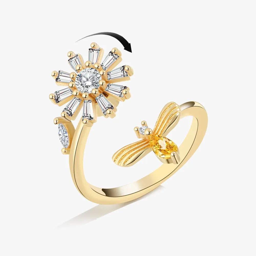 The Harmony Flower Kinetic Ring