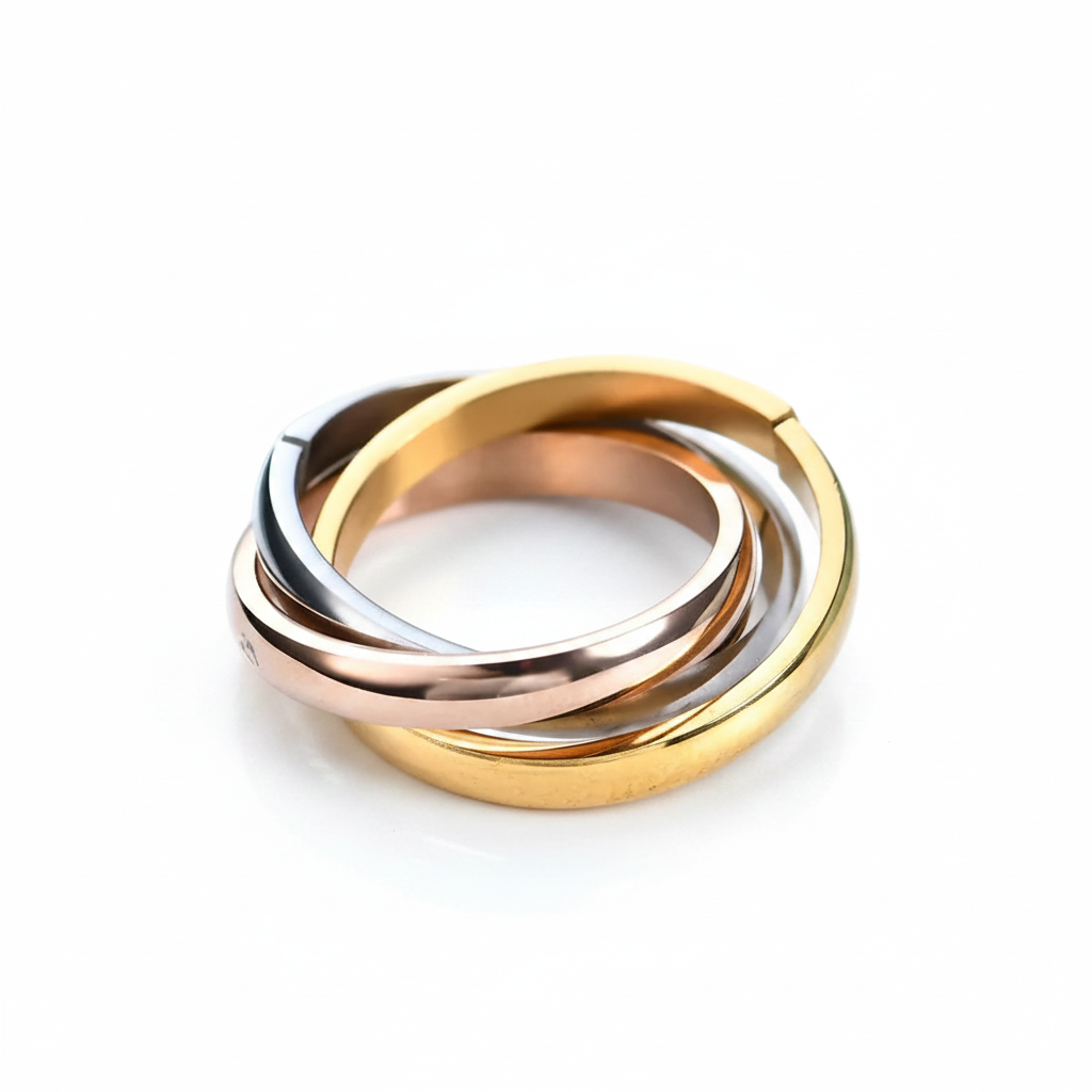 The Tri-Tone Harmony Interlinked Ring