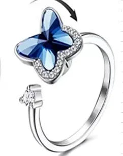 The Crystal Butterfly Kinetic Ring