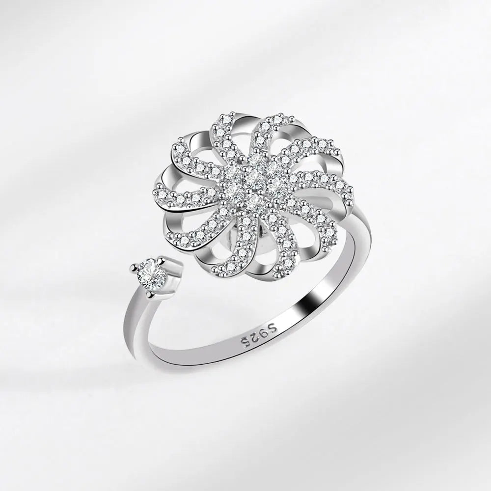 The Harmony Flower Kinetic Ring