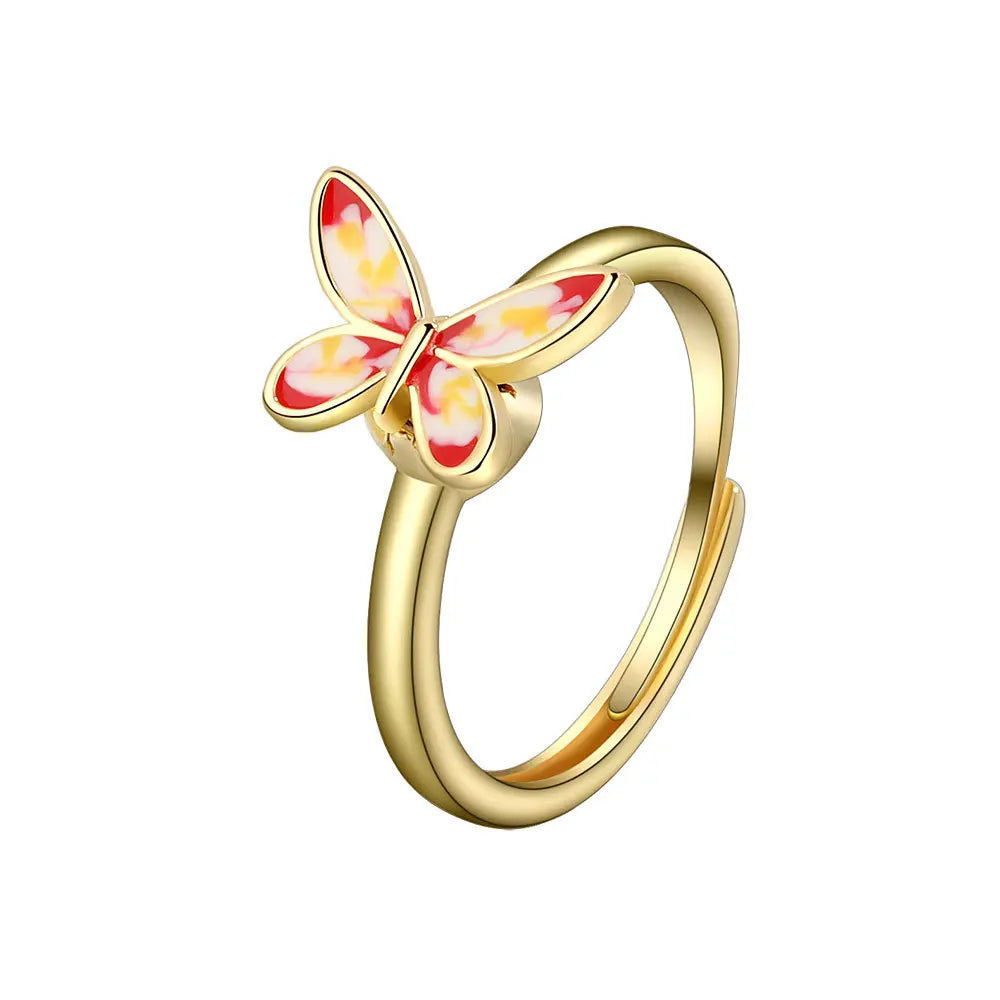 The Crystal Butterfly Kinetic Ring