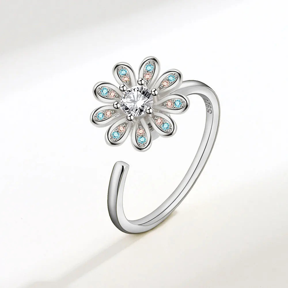 The Harmony Flower Kinetic Ring