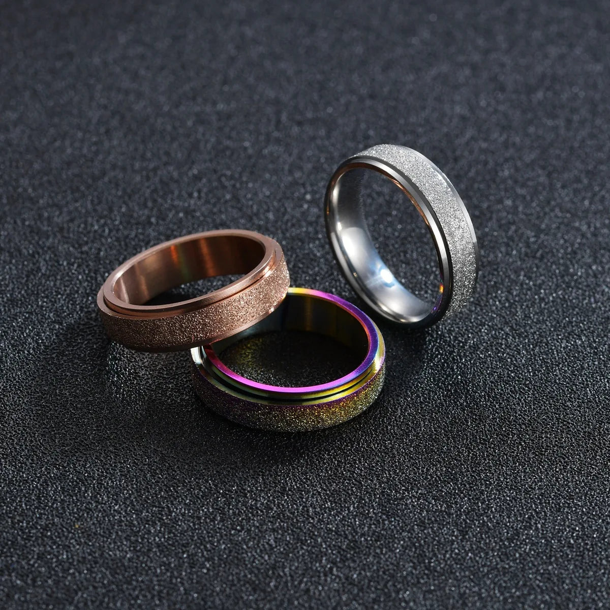 The Stardust Kinetic Band Rings
