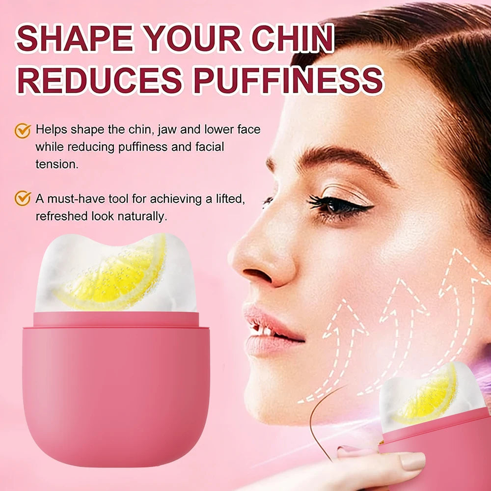 Ice Roller for Face & Eye Face Massage Silicone Ice Mold for Face Beauty.