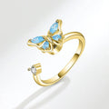 The Crystal Butterfly Kinetic Ring