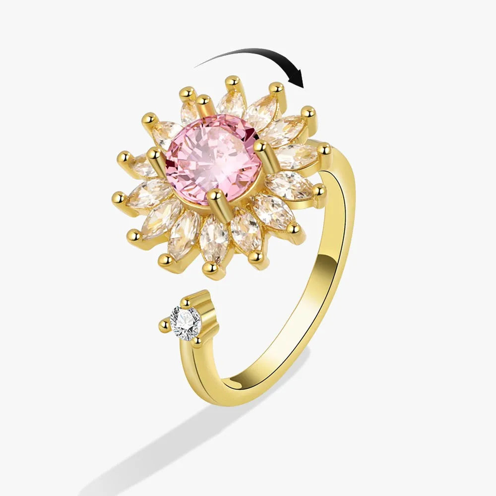 The Harmony Flower Kinetic Ring