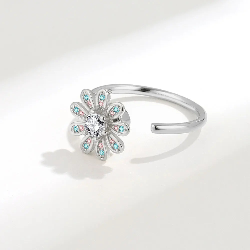The Harmony Flower Kinetic Ring