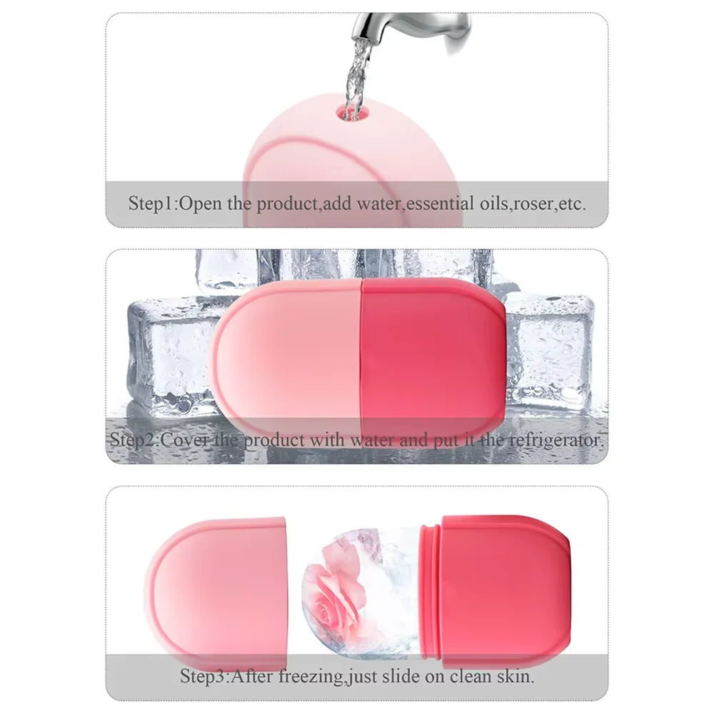 Silicone Ice Cube Trays Beauty Lifting Ice Ball Face Massager Contouring Eye Roller Facial Treatment Reduce Acne Skin Care Tool