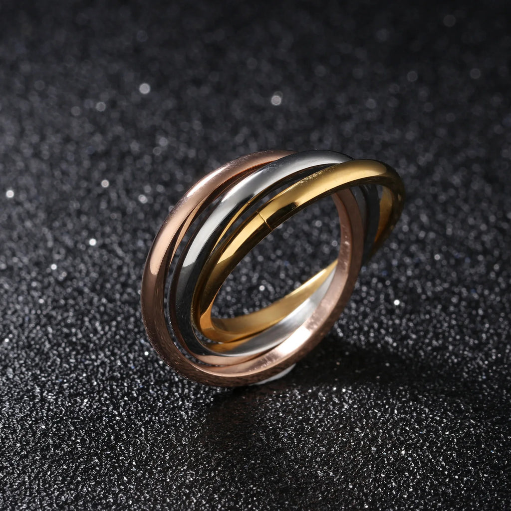 The Tri-Tone Harmony Interlinked Ring