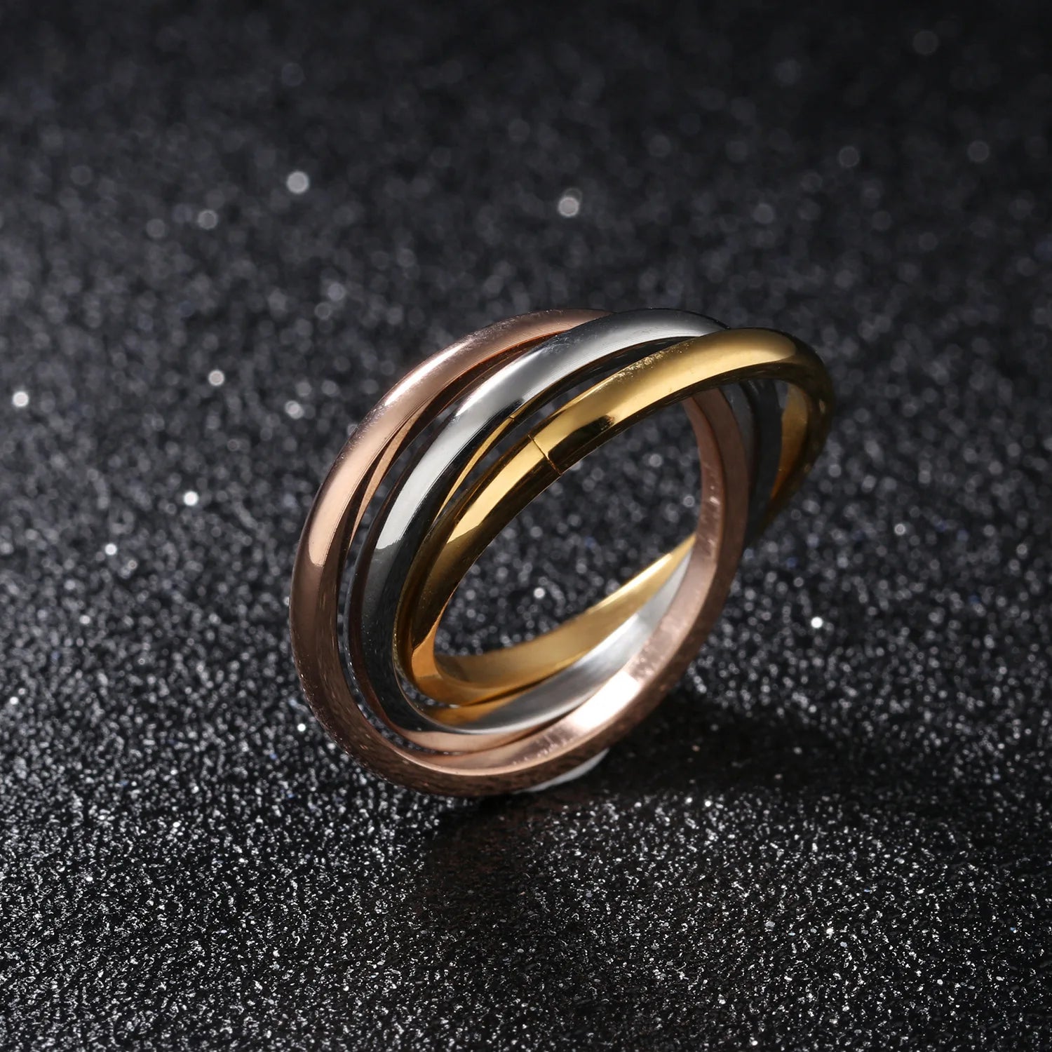 The Tri-Tone Harmony Interlinked Ring