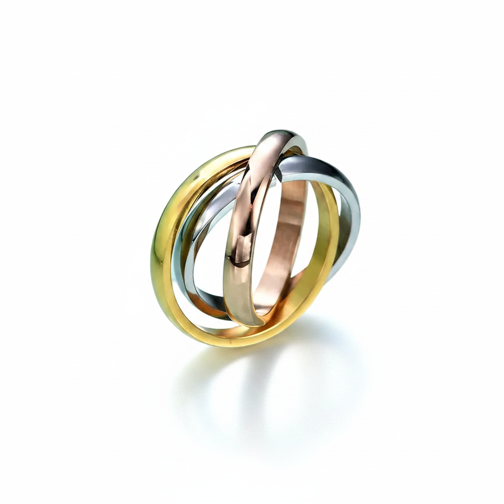 The Tri-Tone Harmony Interlinked Ring