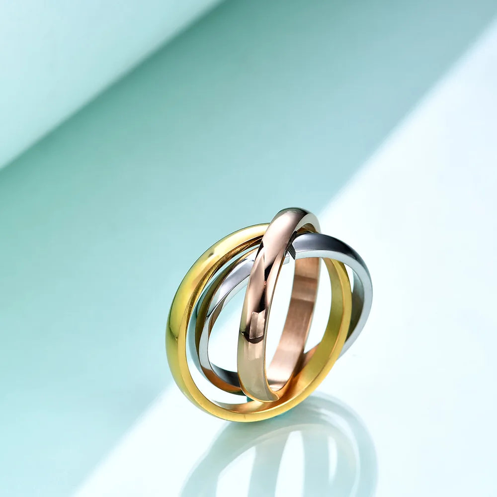 The Tri-Tone Harmony Interlinked Ring