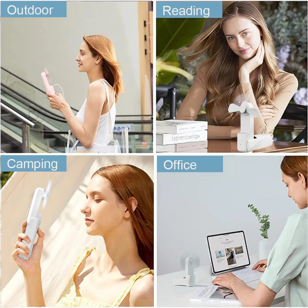 Refresh & Recharge: 2-in-1 Pocket Fan & Mobile Power Bank