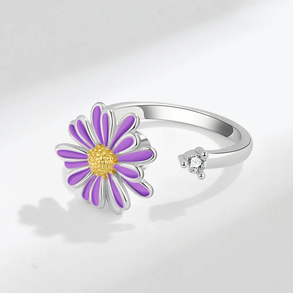 The Harmony Flower Kinetic Ring