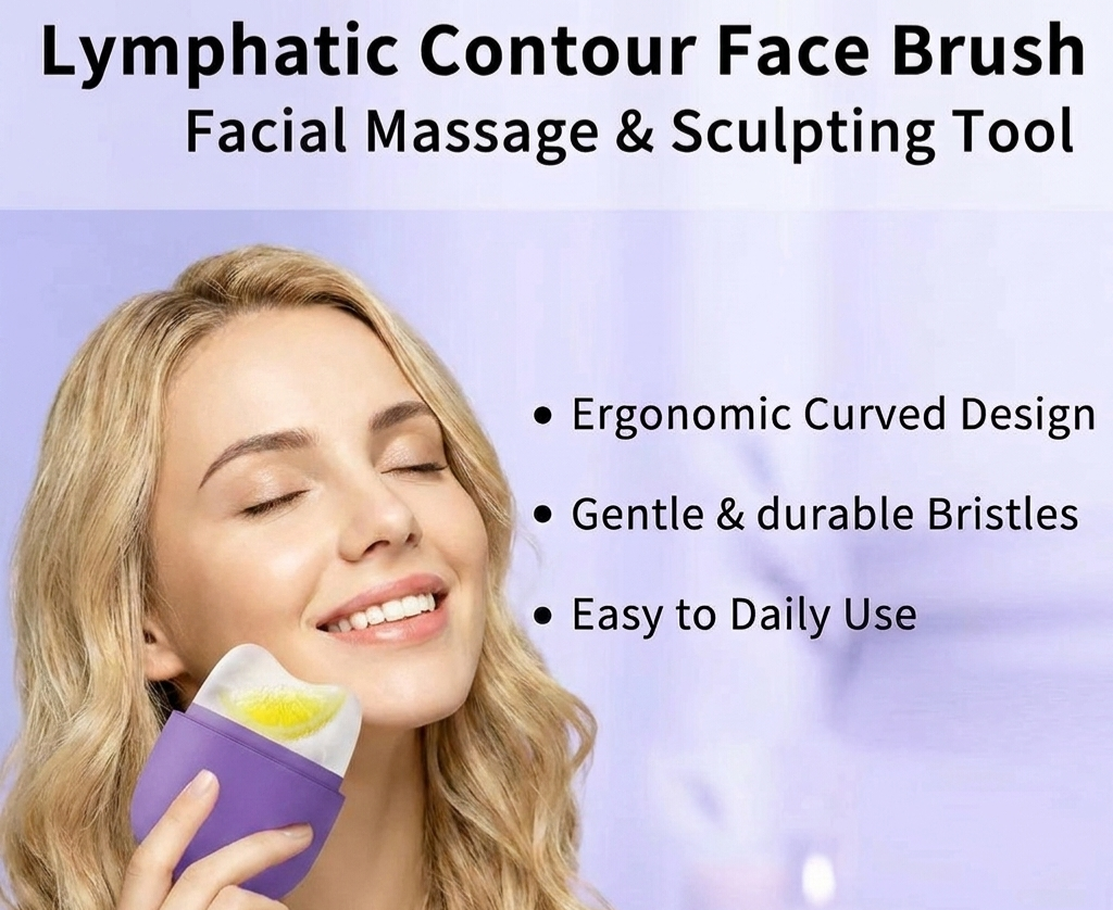 The Daily Depuff: 2-in-1 Facial Ice Roller & Silicone Massage Brush