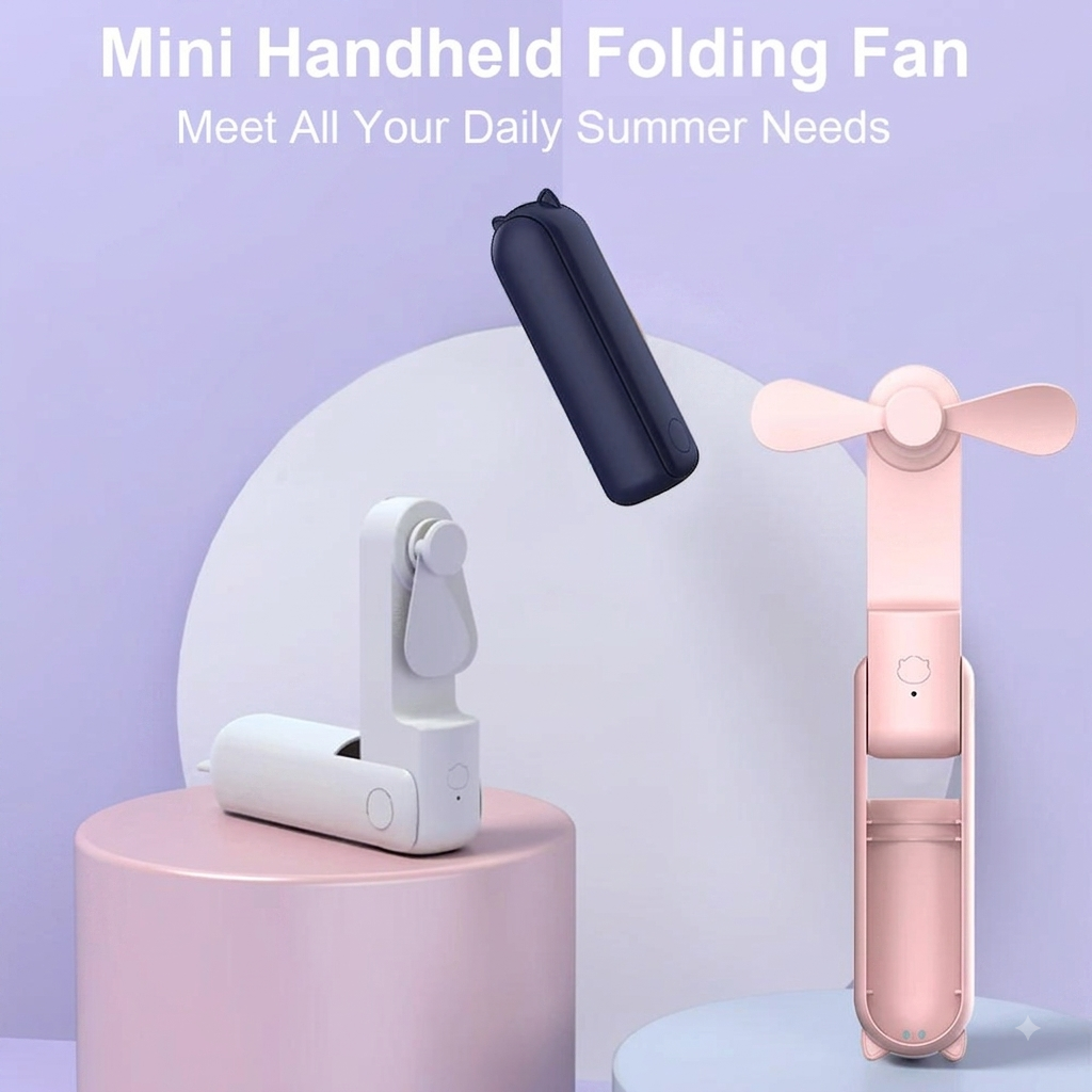Refresh & Recharge: 2-in-1 Pocket Fan & Mobile Power Bank