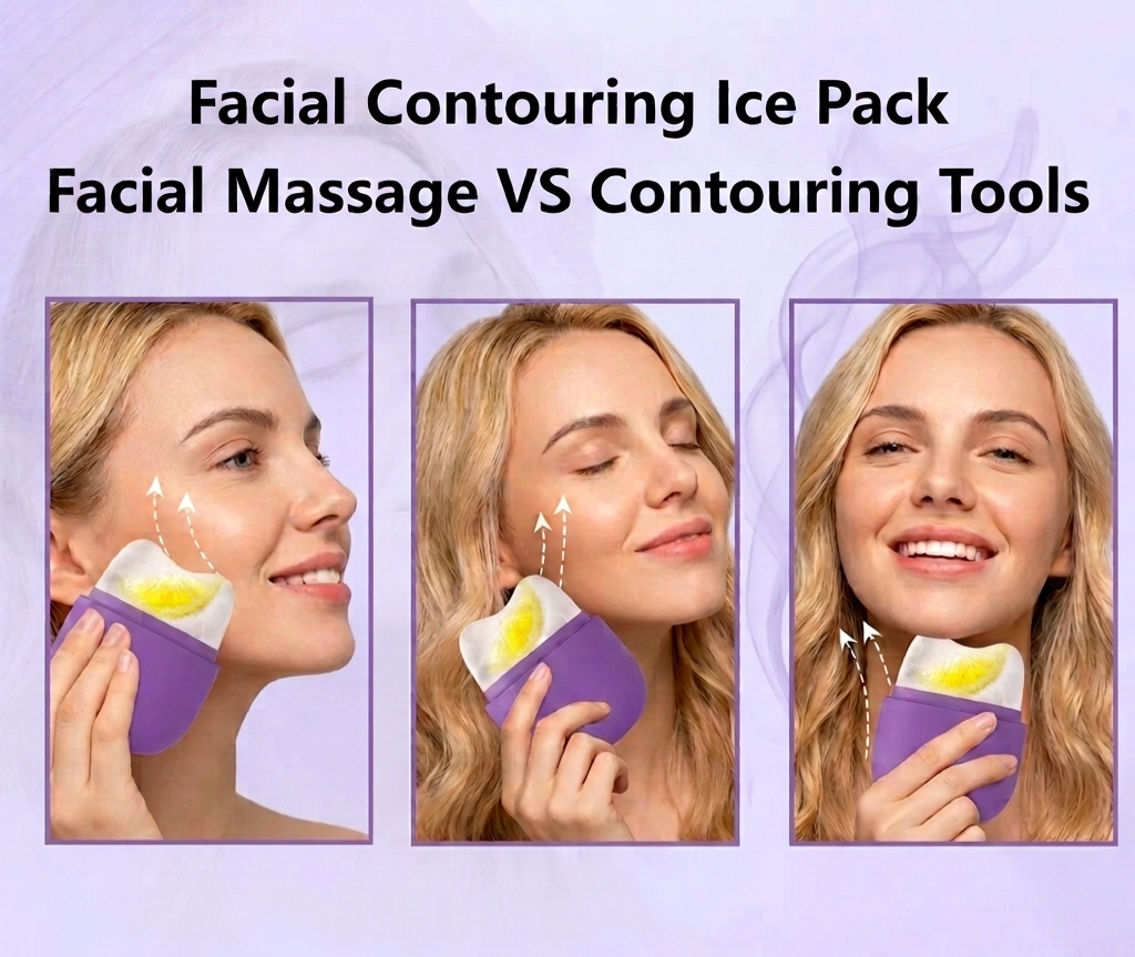 The Daily Depuff: 2-in-1 Facial Ice Roller & Silicone Massage Brush