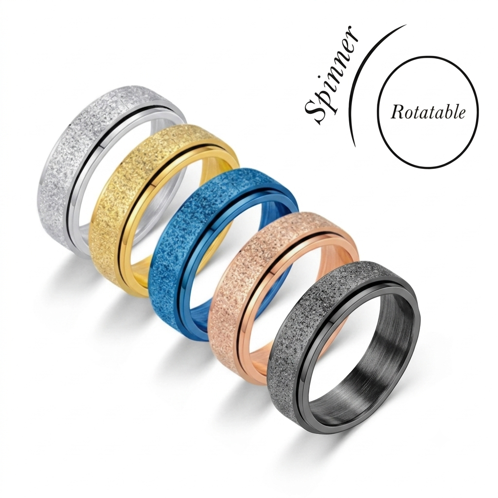 The Stardust Kinetic Band Rings