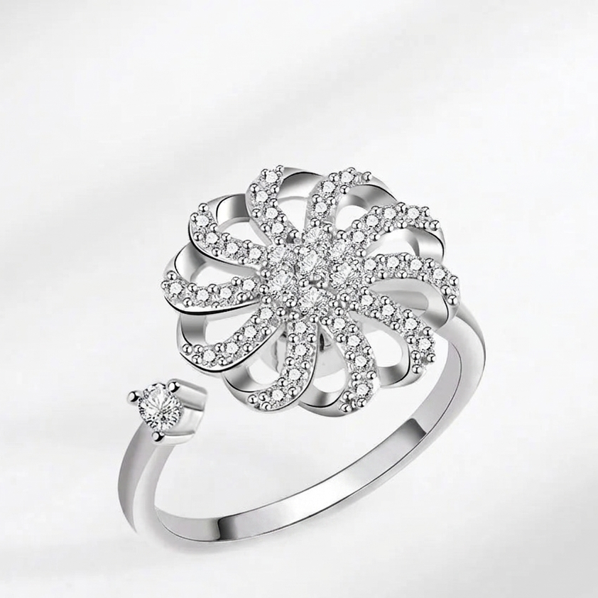 The Harmony Flower Kinetic Ring